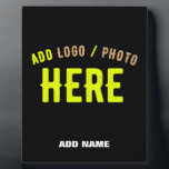 STYLISH MODERN CUSTOMIZABLE BLACK VERIFIED BRANDED PLAQUE<br><div class="desc">THIS IS A DESIGN FITTING FOR EVERYONE.YOU CAN CHANGE, RESIZE OR ADD LOGO, PHOTO, TEXT AND COLOURS THE WAY YOU LIKE.THANK YOU.</div>