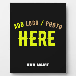 STYLISH MODERN CUSTOMIZABLE BLACK VERIFIED BRANDED PLAQUE