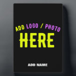 STYLISH MODERN CUSTOMIZABLE BLACK VERIFIED BRANDED PLAQUE<br><div class="desc">THIS IS A DESIGN FITTING FOR EVERYONE.YOU CAN CHANGE, RESIZE OR ADD LOGO, PHOTO, TEXT AND COLOURS THE WAY YOU LIKE.THANK YOU.</div>