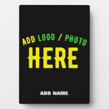 STYLISH MODERN CUSTOMIZABLE BLACK VERIFIED BRANDED PLAQUE
