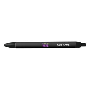 STYLISH MODERN CUSTOMIZABLE BLACK VERIFIED BRANDED RED INK PEN