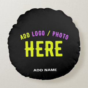 STYLISH MODERN CUSTOMIZABLE BLACK VERIFIED BRANDED ROUND CUSHION