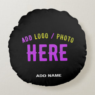 STYLISH MODERN CUSTOMIZABLE BLACK VERIFIED BRANDED ROUND CUSHION