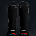 STYLISH MODERN CUSTOMIZABLE BLACK VERIFIED BRANDED SOCKS<br><div class="desc">THIS IS A DESIGN FITTING FOR EVERYONE.YOU CAN CHANGE, RESIZE OR ADD LOGO, PHOTO, TEXT AND COLOURS THE WAY YOU LIKE.THANK YOU.</div>
