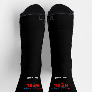 STYLISH MODERN CUSTOMIZABLE BLACK VERIFIED BRANDED SOCKS