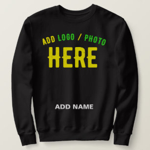 STYLISH MODERN CUSTOMIZABLE BLACK VERIFIED BRANDED SWEATSHIRT