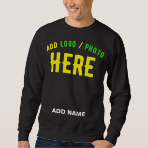 STYLISH MODERN CUSTOMIZABLE BLACK VERIFIED BRANDED SWEATSHIRT