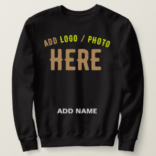 STYLISH MODERN CUSTOMIZABLE BLACK VERIFIED BRANDED SWEATSHIRT