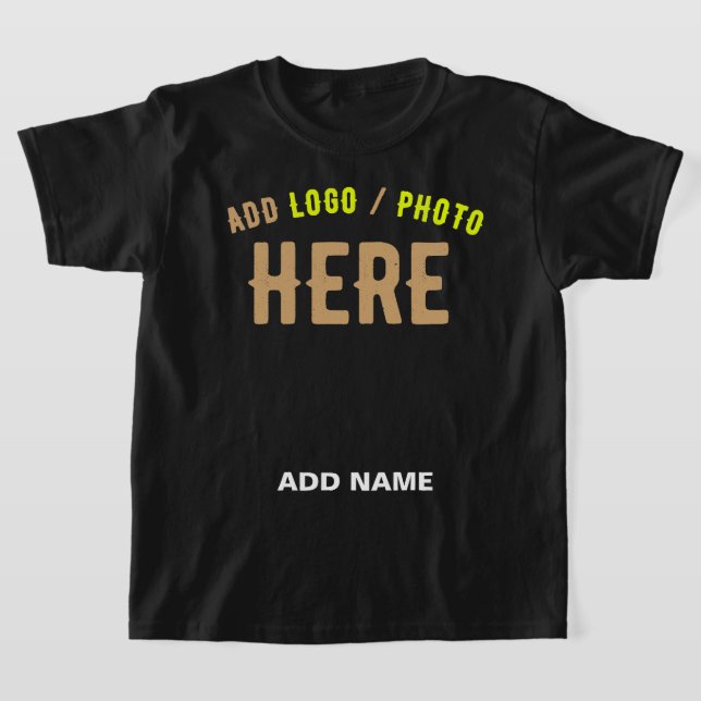 STYLISH MODERN CUSTOMIZABLE BLACK VERIFIED BRANDED T-Shirt (Laydown)