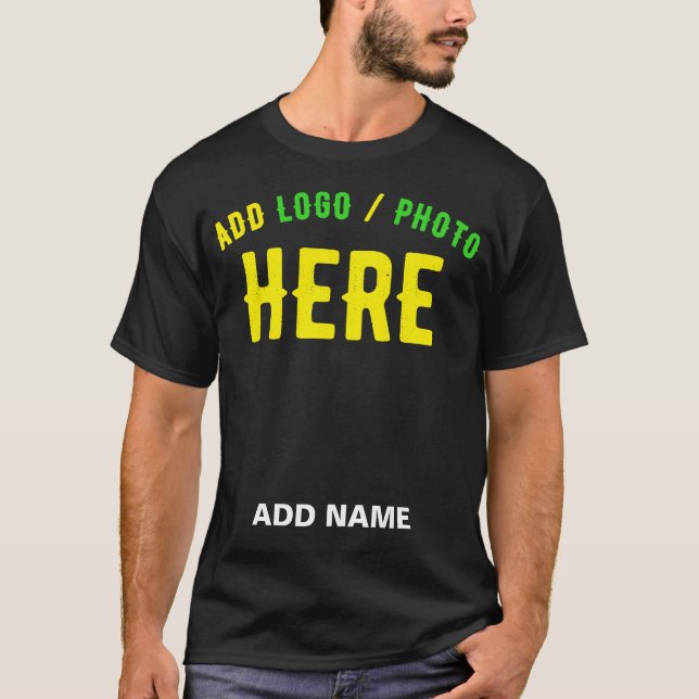 STYLISH MODERN CUSTOMIZABLE BLACK VERIFIED BRANDED T-Shirt (Front)