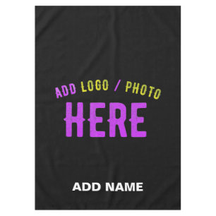 STYLISH MODERN CUSTOMIZABLE BLACK VERIFIED BRANDED TABLECLOTH