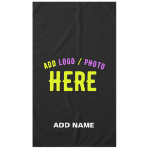 STYLISH MODERN CUSTOMIZABLE BLACK VERIFIED BRANDED TABLECLOTH