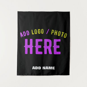 STYLISH MODERN CUSTOMIZABLE BLACK VERIFIED BRANDED TAPESTRY