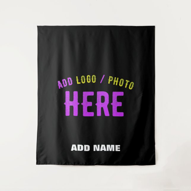 STYLISH MODERN CUSTOMIZABLE BLACK VERIFIED BRANDED TAPESTRY (Front)
