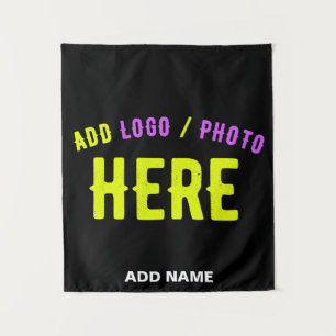 STYLISH MODERN CUSTOMIZABLE BLACK VERIFIED BRANDED TAPESTRY