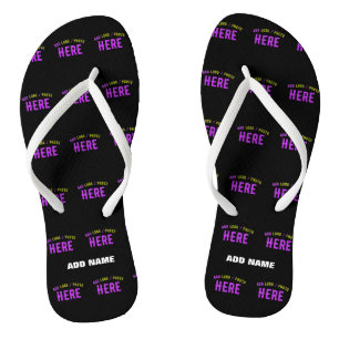 STYLISH MODERN CUSTOMIZABLE BLACK VERIFIED BRANDED THONGS