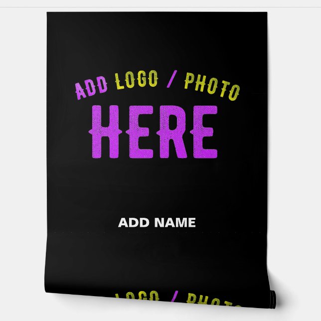 STYLISH MODERN CUSTOMIZABLE BLACK VERIFIED BRANDED WALLPAPER (Unrolling)