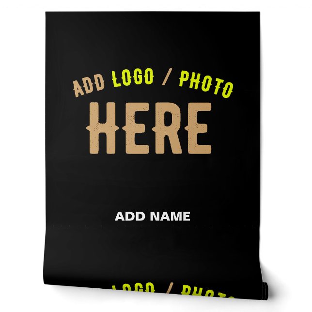STYLISH MODERN CUSTOMIZABLE BLACK VERIFIED BRANDED WALLPAPER (Unrolling)