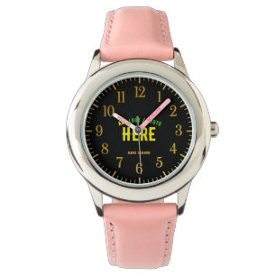 STYLISH MODERN CUSTOMIZABLE BLACK VERIFIED BRANDED WATCH