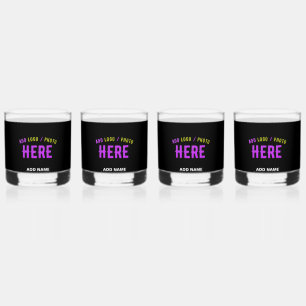 STYLISH MODERN CUSTOMIZABLE BLACK VERIFIED BRANDED WHISKEY GLASS