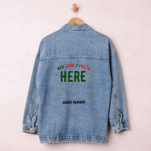 STYLISH MODERN CUSTOMIZABLE BLUE VERIFIED BRANDED DENIM JACKET (Hangar)