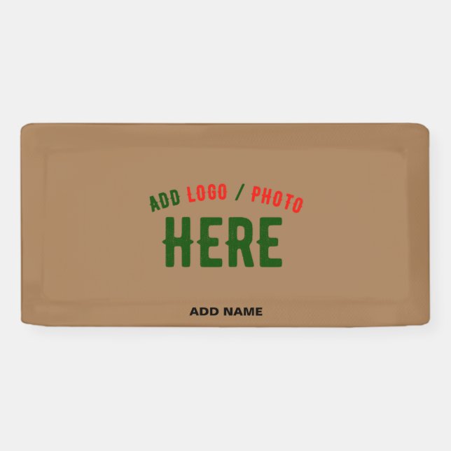STYLISH MODERN CUSTOMIZABLE BROWN VERIFIED BRANDED BANNER (Horizontal)
