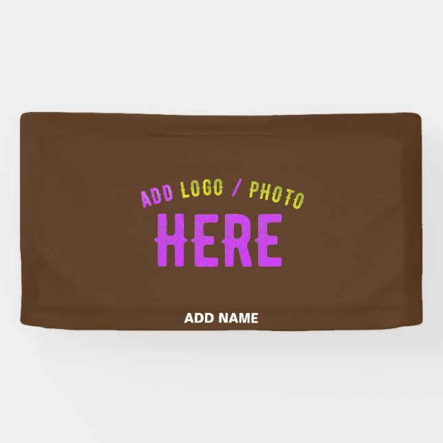 STYLISH MODERN CUSTOMIZABLE BROWN VERIFIED BRANDED BANNER (Horizontal)
