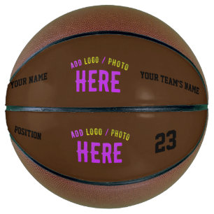 STYLISH MODERN CUSTOMIZABLE BROWN VERIFIED BRANDED BASKETBALL