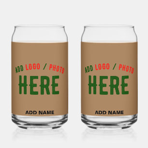 STYLISH MODERN CUSTOMIZABLE BROWN VERIFIED BRANDED CAN GLASS