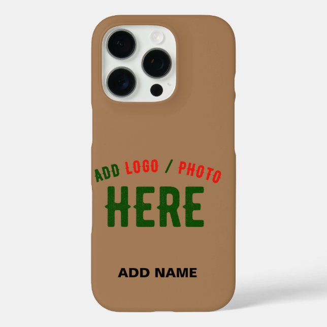 STYLISH MODERN CUSTOMIZABLE BROWN VERIFIED BRANDED Case-Mate iPhone CASE (Back)