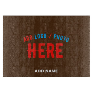 STYLISH MODERN CUSTOMIZABLE BROWN VERIFIED BRANDED CUTTING BOARD