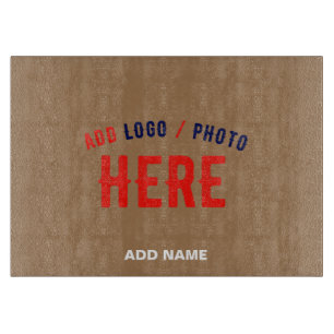 STYLISH MODERN CUSTOMIZABLE BROWN VERIFIED BRANDED CUTTING BOARD