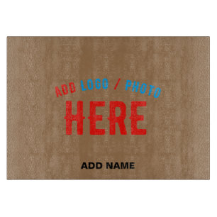 STYLISH MODERN CUSTOMIZABLE BROWN VERIFIED BRANDED CUTTING BOARD