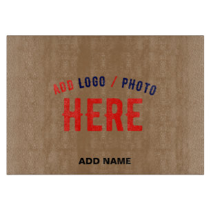 STYLISH MODERN CUSTOMIZABLE BROWN VERIFIED BRANDED CUTTING BOARD