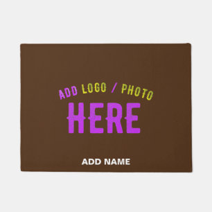 STYLISH MODERN CUSTOMIZABLE BROWN VERIFIED BRANDED DOORMAT