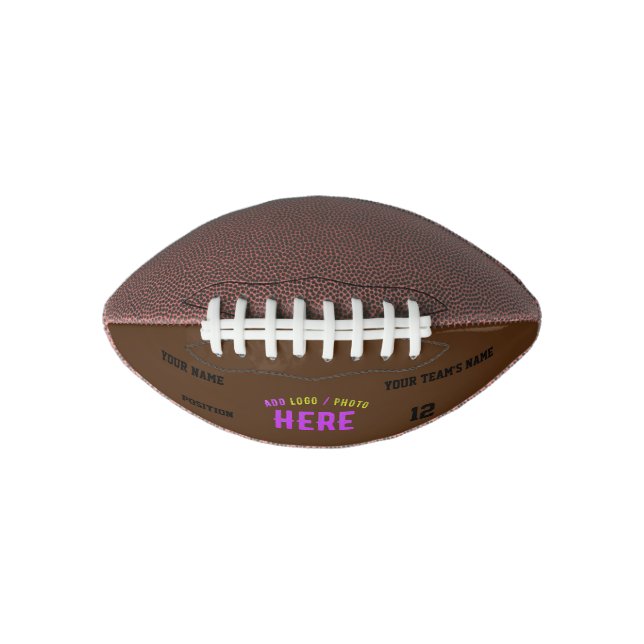 STYLISH MODERN CUSTOMIZABLE BROWN VERIFIED BRANDED FOOTBALL (Front)
