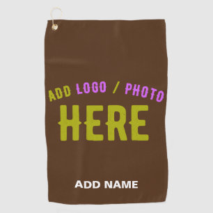 STYLISH MODERN CUSTOMIZABLE BROWN VERIFIED BRANDED GOLF TOWEL