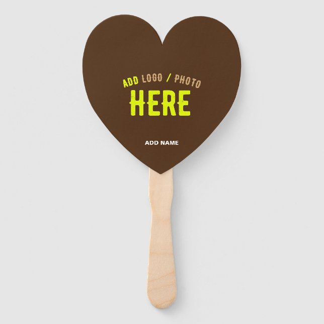 STYLISH MODERN CUSTOMIZABLE BROWN VERIFIED BRANDED HAND FAN (Front)