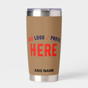 STYLISH MODERN CUSTOMIZABLE BROWN VERIFIED BRANDED INSULATED TUMBLER
