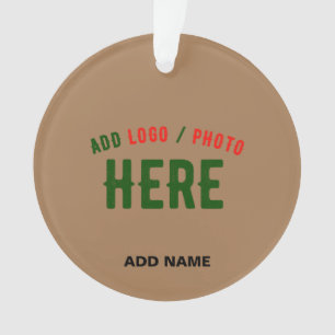 STYLISH MODERN CUSTOMIZABLE BROWN VERIFIED BRANDED ORNAMENT