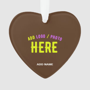 STYLISH MODERN CUSTOMIZABLE BROWN VERIFIED BRANDED ORNAMENT