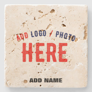 STYLISH MODERN CUSTOMIZABLE BROWN VERIFIED BRANDED STONE COASTER