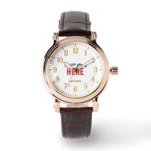 STYLISH MODERN CUSTOMIZABLE BROWN VERIFIED BRANDED WATCH