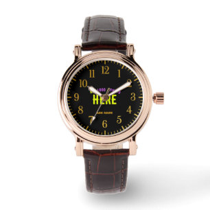 STYLISH MODERN CUSTOMIZABLE BROWN VERIFIED BRANDED WATCH