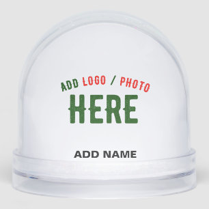 STYLISH MODERN CUSTOMIZABLE CLEAR VERIFIED BRANDED SNOWGLOBE