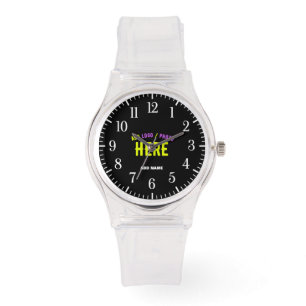 STYLISH MODERN CUSTOMIZABLE CLEAR VERIFIED BRANDED WATCH