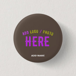 STYLISH MODERN CUSTOMIZABLE COFFEE VERIFIED BRAND 3 CM ROUND BADGE