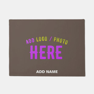 STYLISH MODERN CUSTOMIZABLE COFFEE VERIFIED BRAND DOORMAT