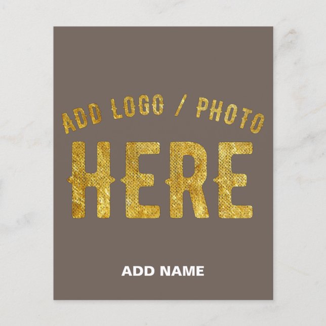 STYLISH MODERN CUSTOMIZABLE COFFEE VERIFIED BRAND FLYER (Front)