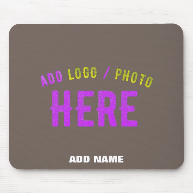 STYLISH MODERN CUSTOMIZABLE COFFEE VERIFIED BRAND MOUSE PAD (Front)